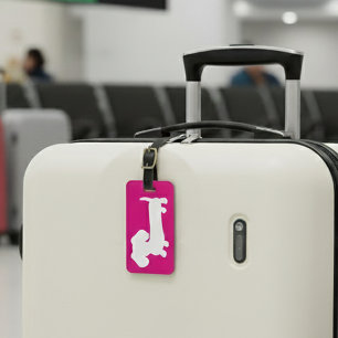 Etiqueta de Bagagem de Dachshund Personalizada Ros