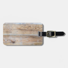 Etiqueta de bagagem de Design de madeira