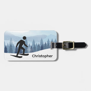 Etiqueta de bagagem de Design de neve