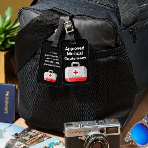 Etiqueta de Bagagem de Equipamento Médico Aprovado