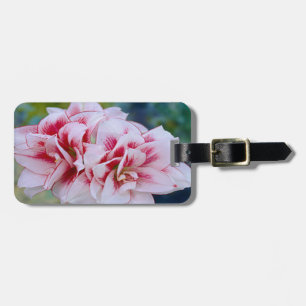 Etiqueta de Bagagem de Flores Rosa