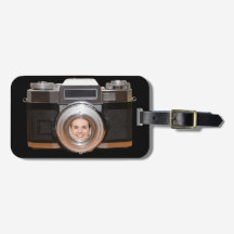 Etiqueta de Bagagem de Foto Personalizada da Câmer