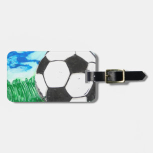 Etiqueta de Bagagem de Futebol