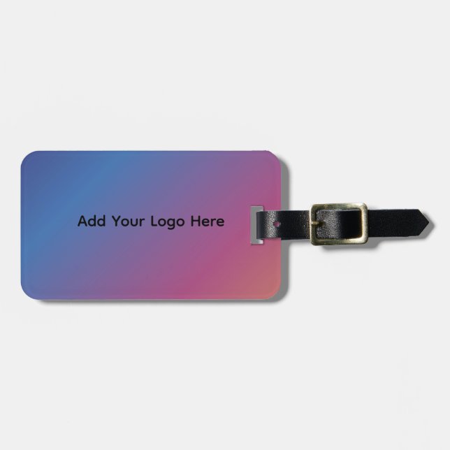 Etiqueta de Bagagem de Gradação Moderna Personaliz (Frente Horizontal)