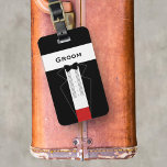 Etiqueta de Bagagem de Grupo Personalizado<br><div class="desc">Se o seu noivo tem espaço para fazer uma viagem de quadril antes da lua de mel,  traga-lhe esta mala de smoking para a bolsa do seu noivo. presente de excelente para despedida</div>