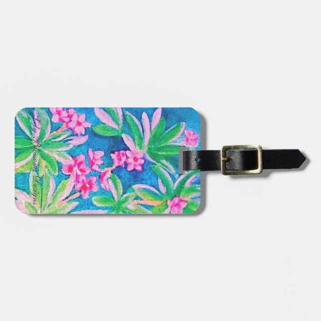 Etiqueta de bagagem de Hibiscus (Frente Horizontal)