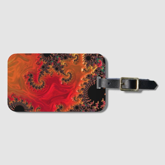 Etiqueta de Bagagem de Incêndio e Beleza (Frente Horizontal)