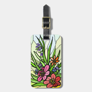 Etiqueta de Bagagem de Jardim de Flor de Mancha Pe