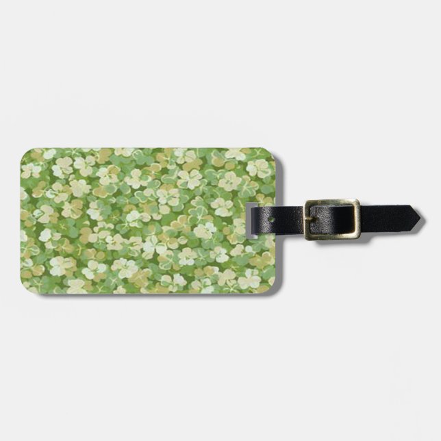 Etiqueta de Bagagem de Jardim Verde Personalizada (Frente Horizontal)