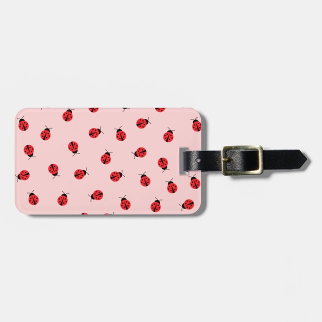 Etiqueta de Bagagem de Ladybug Personalizada (Frente Horizontal)