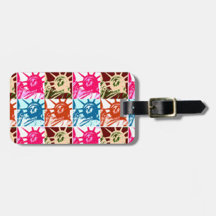 Etiqueta de Bagagem de Liberdade para pop Art