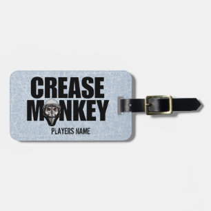 Etiqueta de Bagagem de Macaco (Hockey Goalie)