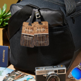 Etiqueta de Bagagem de Madeira russa