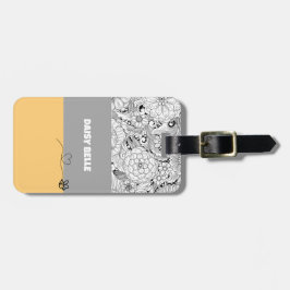 Etiqueta de Bagagem de Mel Floral