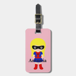 Etiqueta de bagagem de Mini Spidergirl Cute Person