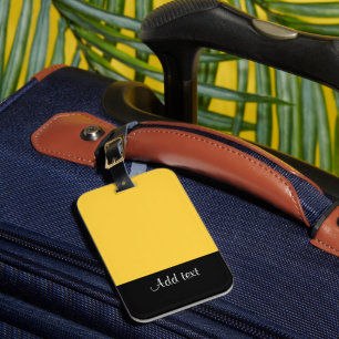 Etiqueta de Bagagem de Modelo amarelo Mellow