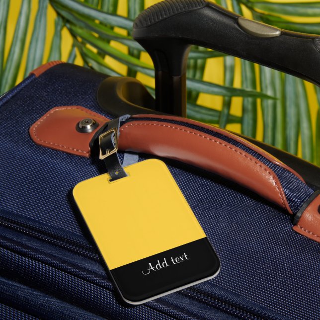Etiqueta de Bagagem de Modelo amarelo Mellow (Frente Insitu 1)