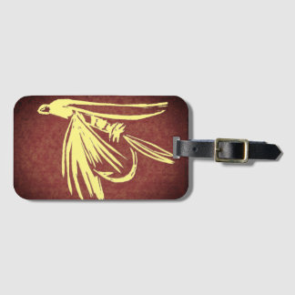 Etiqueta de bagagem de mosca úmida clássica