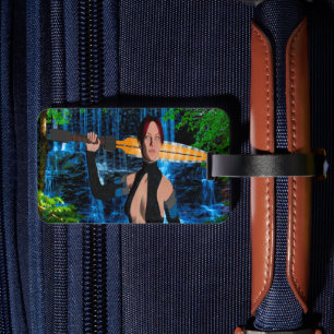 Etiqueta de Bagagem de Mulher Amazônica