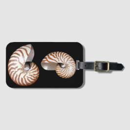 Etiqueta de bagagem de nautilus