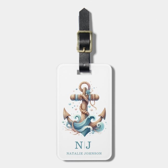 Etiqueta de Bagagem de Navio de Cruzeiro (Frente Vertical)