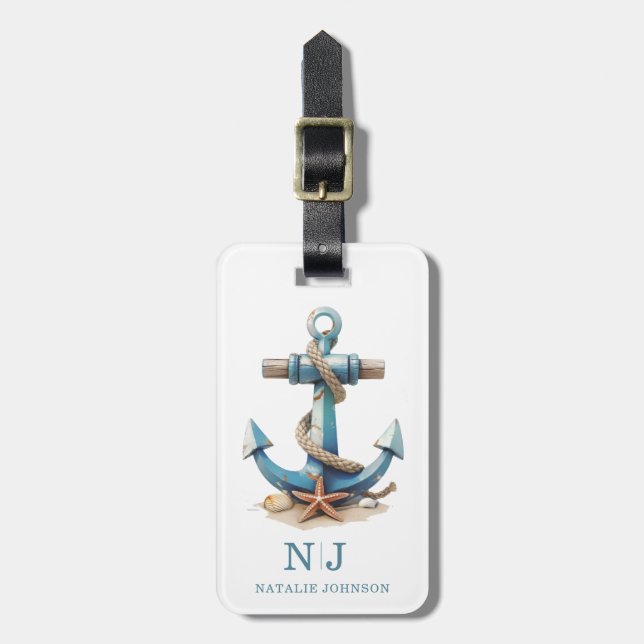Etiqueta de Bagagem de Navio de Cruzeiro (Frente Vertical)