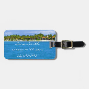 Etiqueta de Bagagem de Paraíso de Caribe - Persona