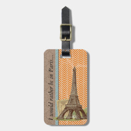 Etiqueta de Bagagem de Paris