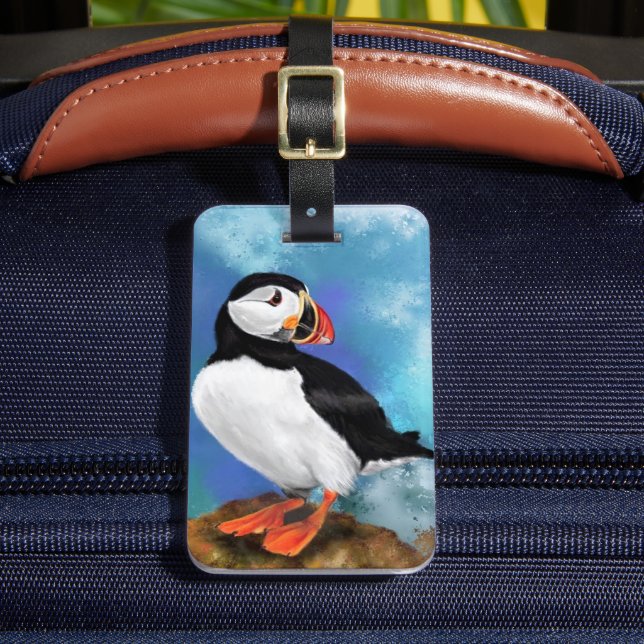 Etiqueta de Bagagem de Pássaro do Atlântico (Frente Insitu 2)