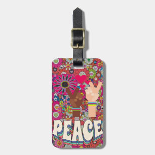 Etiqueta de bagagem de paz
