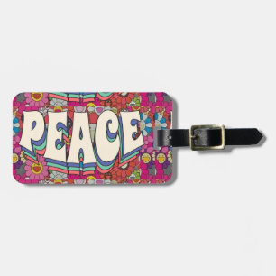 Etiqueta de bagagem de paz