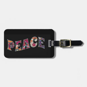 Etiqueta de bagagem de paz