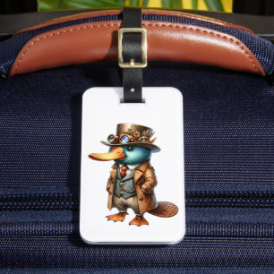 Etiqueta de Bagagem de Platypus Steampunk