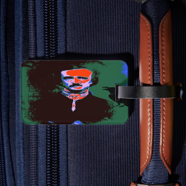 Etiqueta de Bagagem de Pop de Arte de Edgar Allan (Verso Insitu 2)
