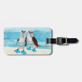 Etiqueta de bagagem de praia