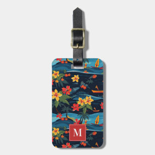 Etiqueta de Bagagem de Praia Hawaii