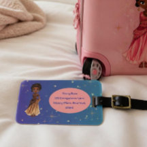 Etiqueta de bagagem de princesa africana