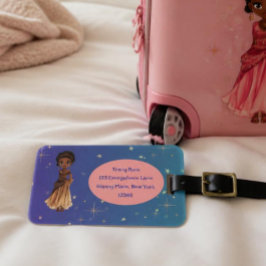Etiqueta de bagagem de princesa africana