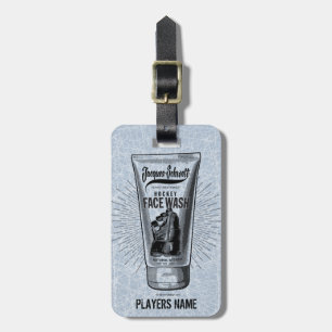 Etiqueta de Bagagem de Rosto de Hockey com Jacques