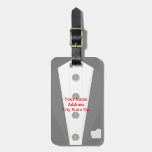 Etiqueta de bagagem de smoking