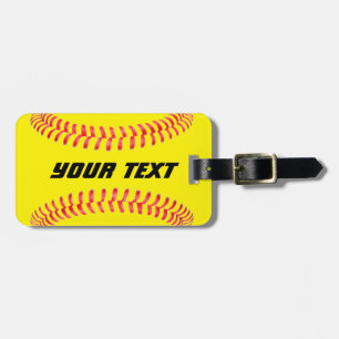 Etiqueta de Bagagem de Softball Personalizada