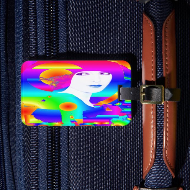 Etiqueta de Bagagem de Sonho de abstrato (Frente Insitu 4)