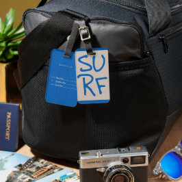 Etiqueta de bagagem de Surf personalizada