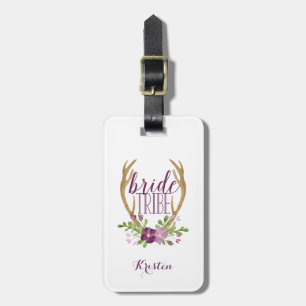 Etiqueta de bagagem de tribo Boho Bride