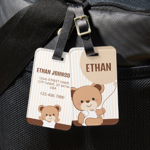 Etiqueta de Bagagem de Urso Bebês Personalizado