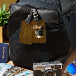 Etiqueta de bagagem de viagem