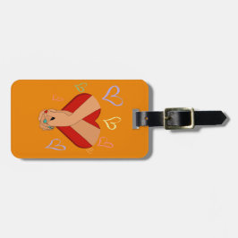 Etiqueta de bagagem de viagem