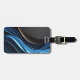 Etiqueta de Bagagem de Viagem de Ondas de Meia-Noi