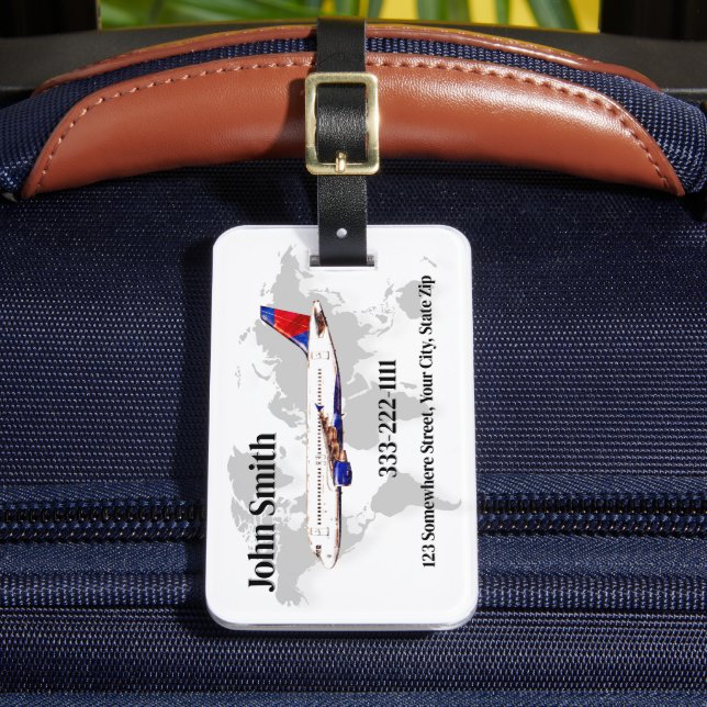 Etiqueta de bagagem de Viagem personalizada com in (Frente Insitu 2)