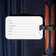 Etiqueta de Bagagem de Viagem Sonhe Grande, Comece